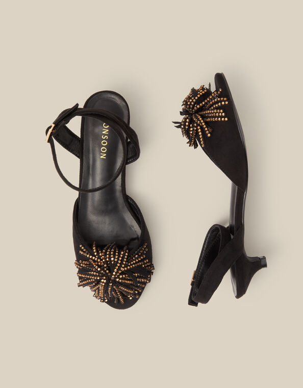 Dakota Embellished Kitten Heels, Black (BLACK), large