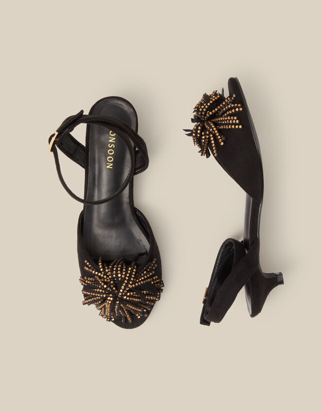 Dakota Embellished Kitten Heels, Black (BLACK), large