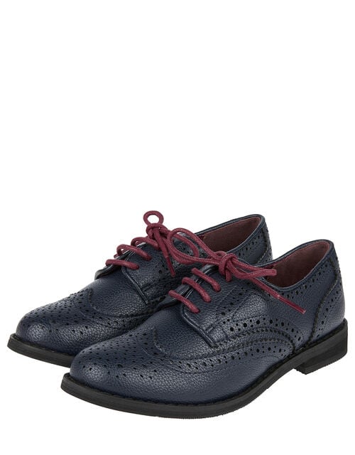 Brogue Shoes, Blue (NAVY), large