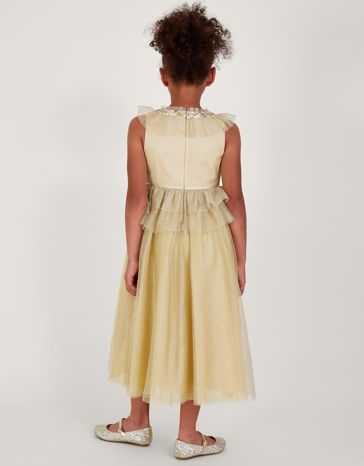 Girls ruffle store maxi dress
