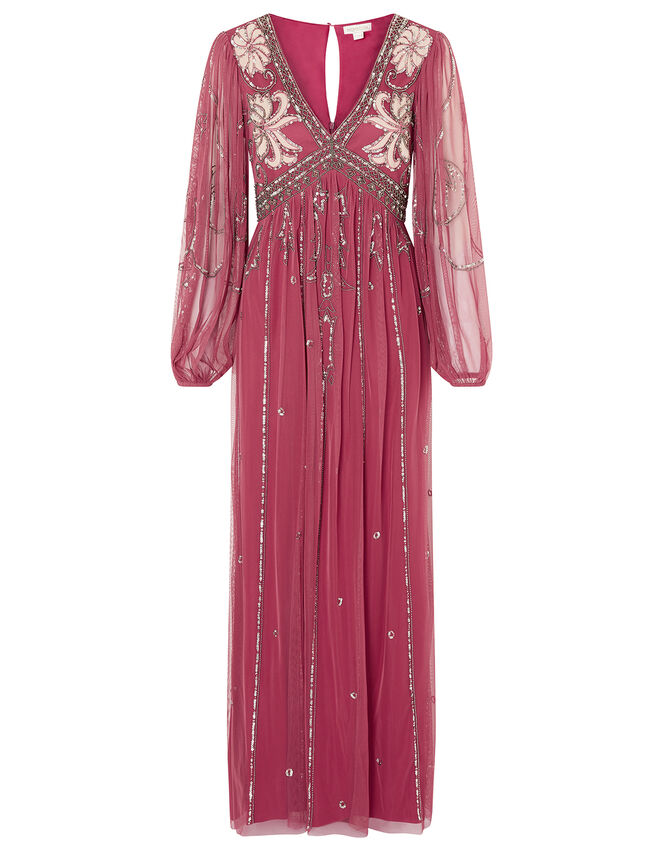 ARTISAN Regina Embellished Dress Pink | Evening Dresses | Monsoon UK.