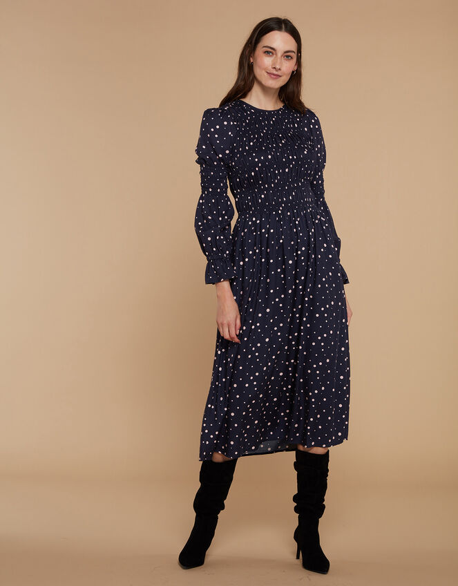 Mirla Beane Alexia Dress, Blue (NAVY), large