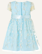 Baby Floral 3D Dress, Green (MINT), large