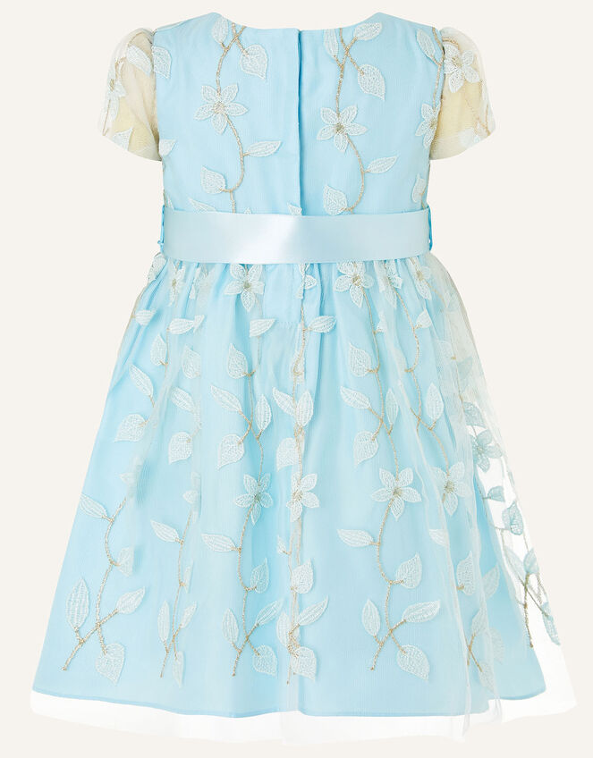 Baby Floral 3D Dress, Green (MINT), large