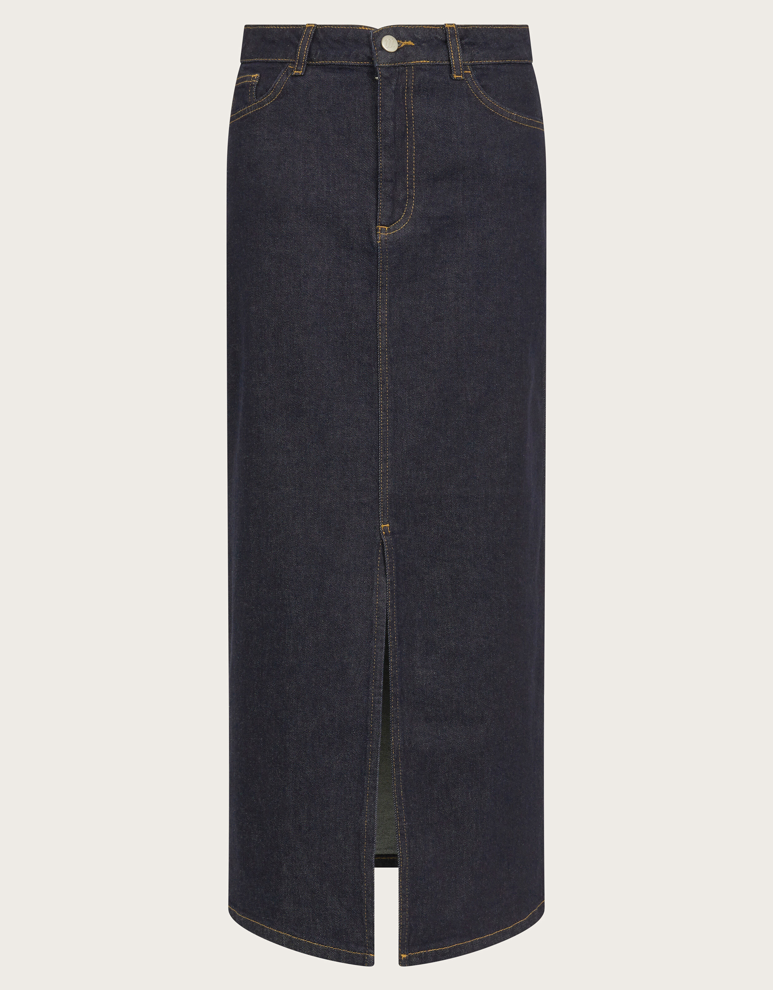 Long blue jean skirts large discount