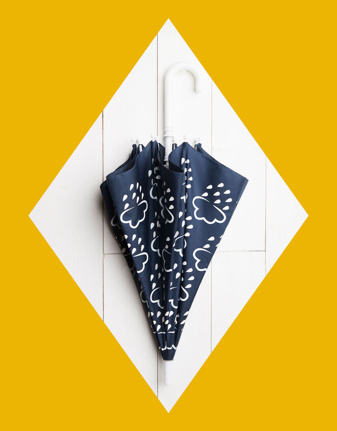Grass and Air Colour-Revealing Umbrella, Blue (NAVY), large