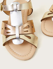 Baby Metallic Butterfly Sandals, Multi (MULTI), large