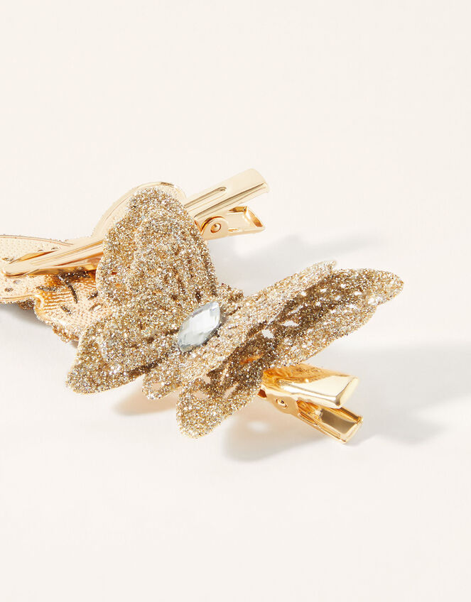 Glitter Butterfly Hair Clip Twinset, , large