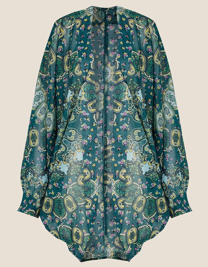 Medallion Print Cover Up in Recycled Polyester, , large