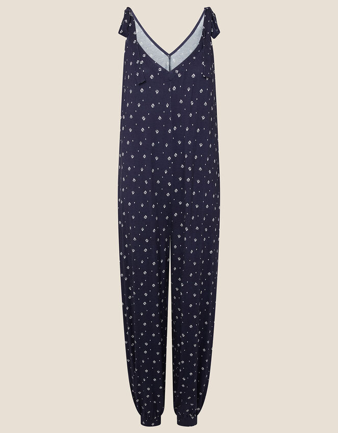 Olly Printed Hareem Jumpsuit, Blue (NAVY), large