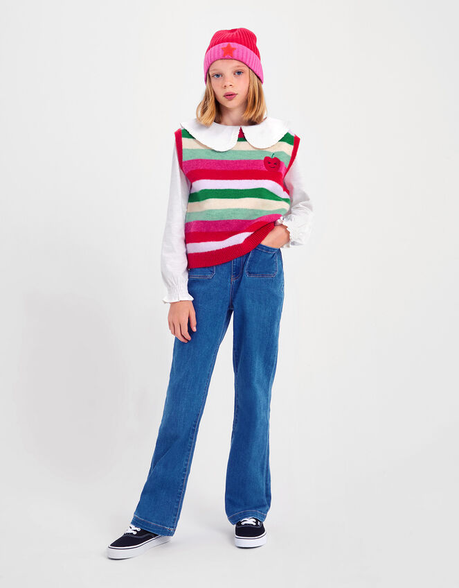 Stripe Sweater Vest Red | Girls' Tops & T-shirts | Monsoon UK.
