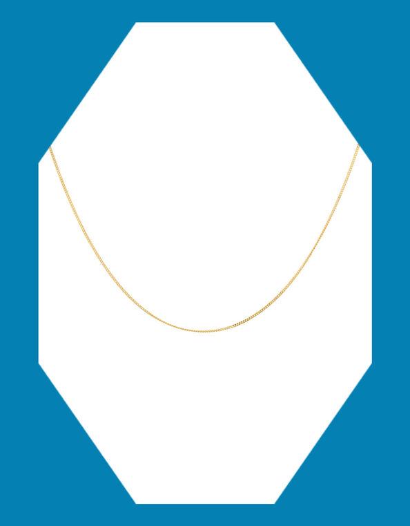 Anna and Nina Gold-Plated Plain Short Necklace, , large