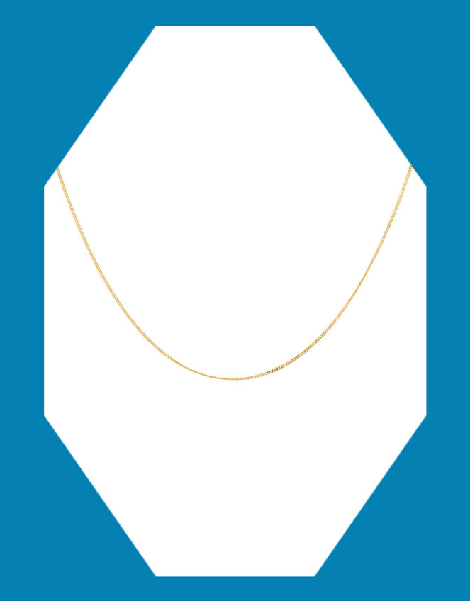 Anna and Nina Gold-Plated Plain Short Necklace, , large