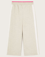 Side Stripe Flare Joggers, Grey (GREY), large