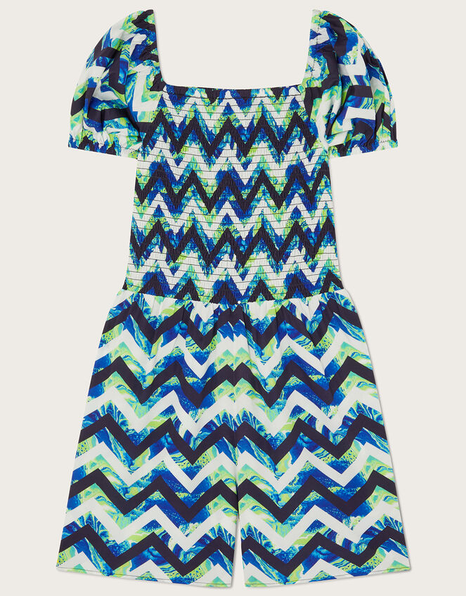 Chevron Marble Playsuit, Multi (MULTI), large