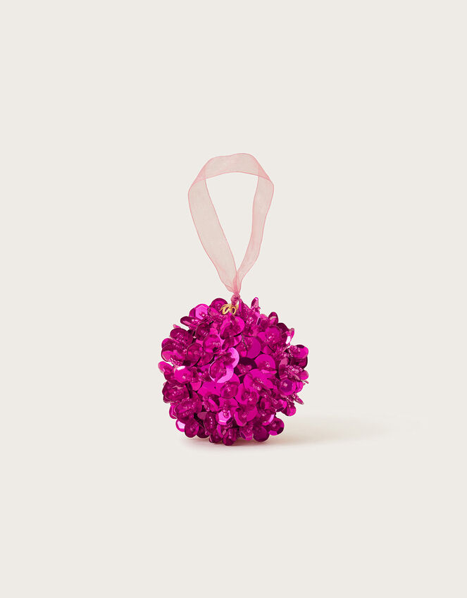 Pom-Pom Hanging Decoration, Pink (PINK), large
