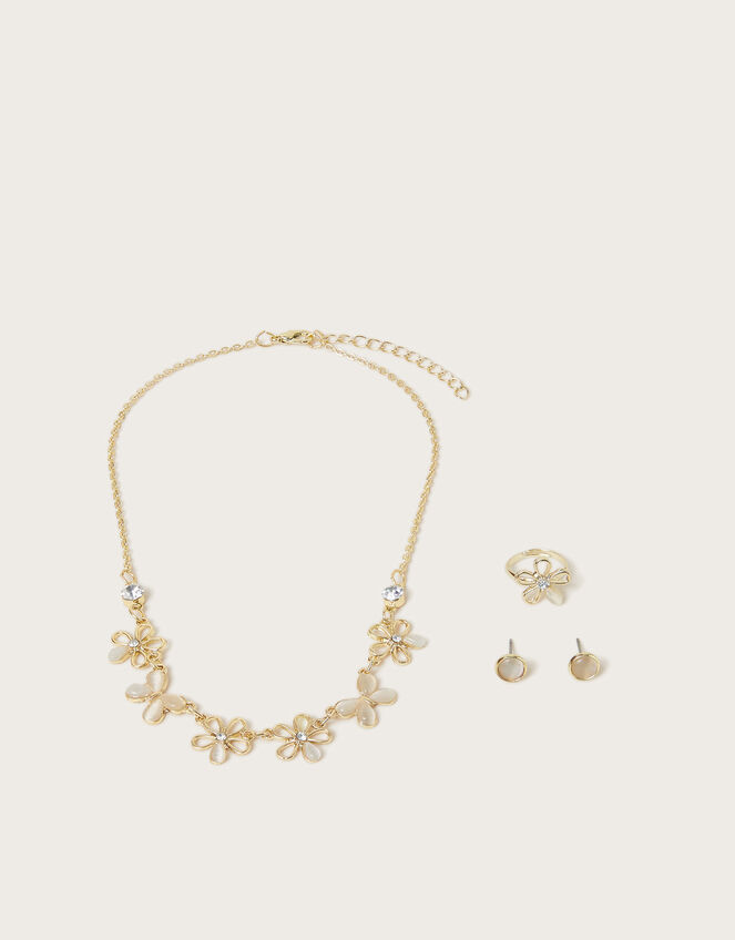 Flower Butterfly Jewellery Set, , large