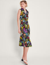 Sandie Shirt Dress, Black (BLACK), large