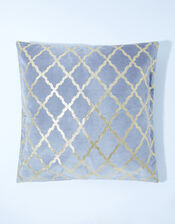 Foil Print Velvet Cushion, , large
