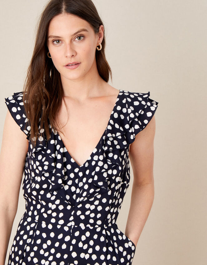 Jenny Spot Jumpsuit in LENZING™ ECOVERO™, Blue (NAVY), large