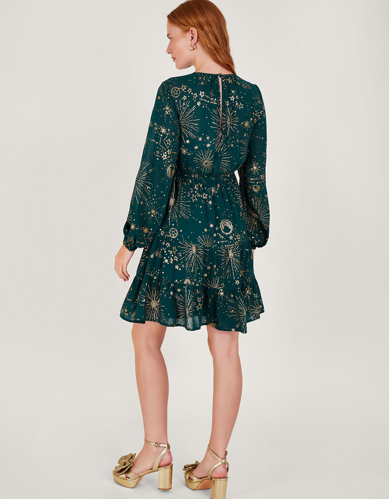 Cassie Zodiac Dress Teal Work Dresses Monsoon UK