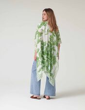 One Hundred Stars Giant Willow Print Kimono, Green (GREEN), large
