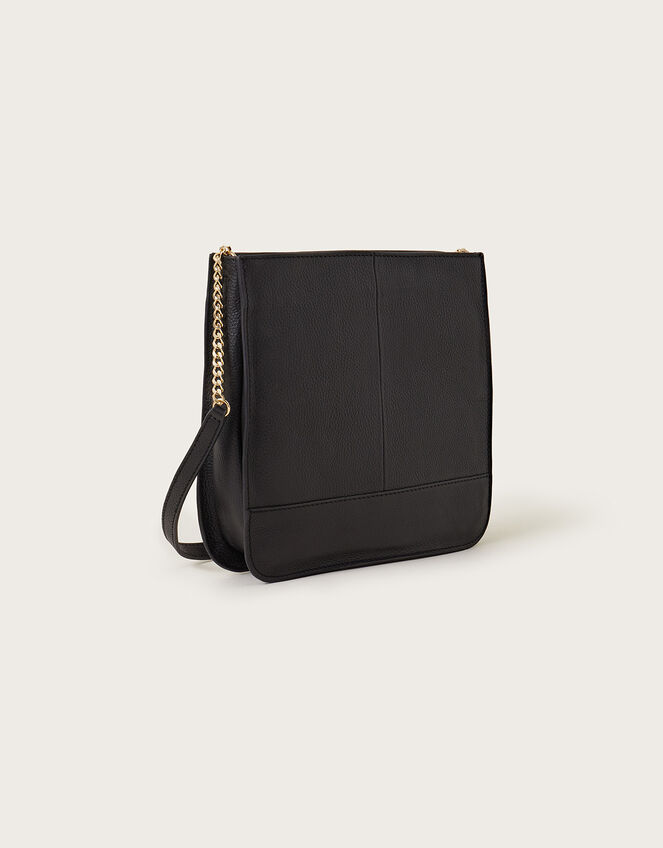 Large Leather Cross-Body Bag, , large