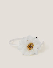 Embellished Floral Corsage Headband, , large