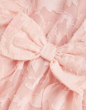 Burnout Bow Ruffle Dress, Pink (PINK), large