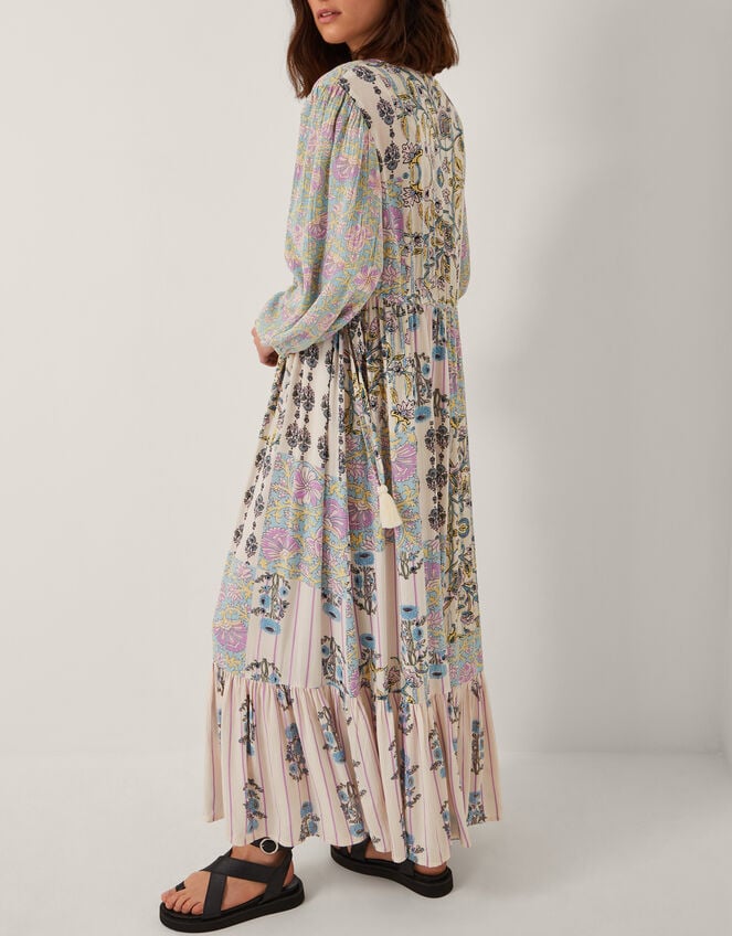 Selene Floral Long Sleeve Maxi Dress, Ivory (IVORY), large