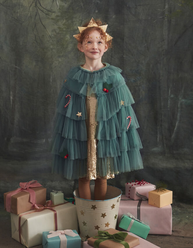 Meri Meri Christmas Tree Cape Costume, , large