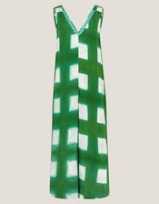 Halia Check Jumpsuit, Green (GREEN), large