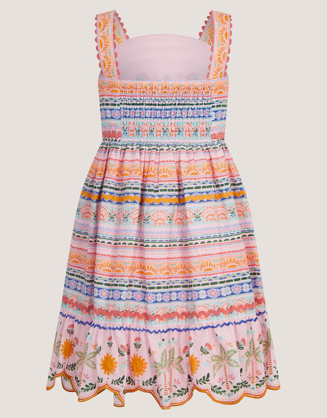 Monsoon x Charlie Taylor Print Tiered Dress, Ivory (IVORY), large