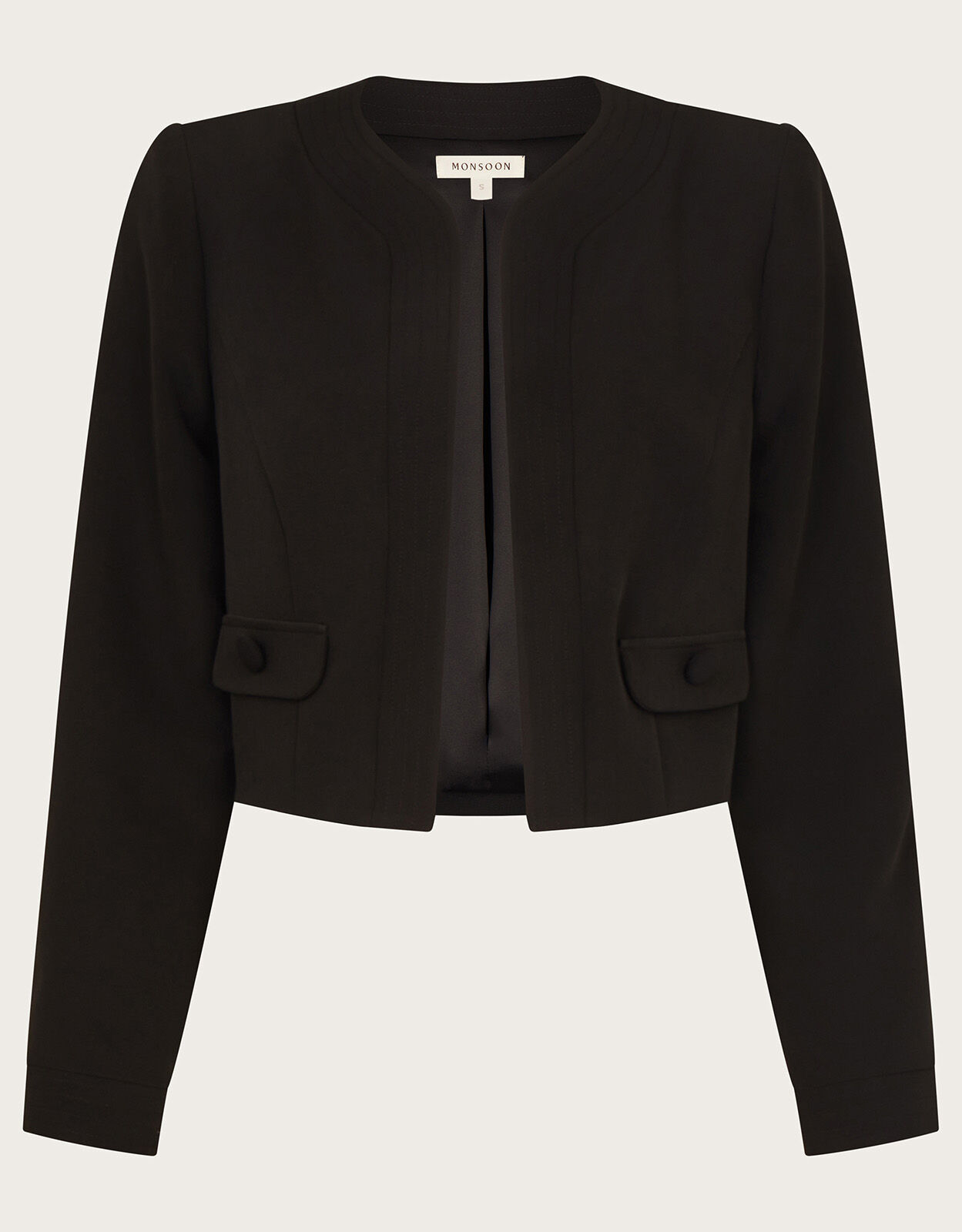 Black cropped deals jacket