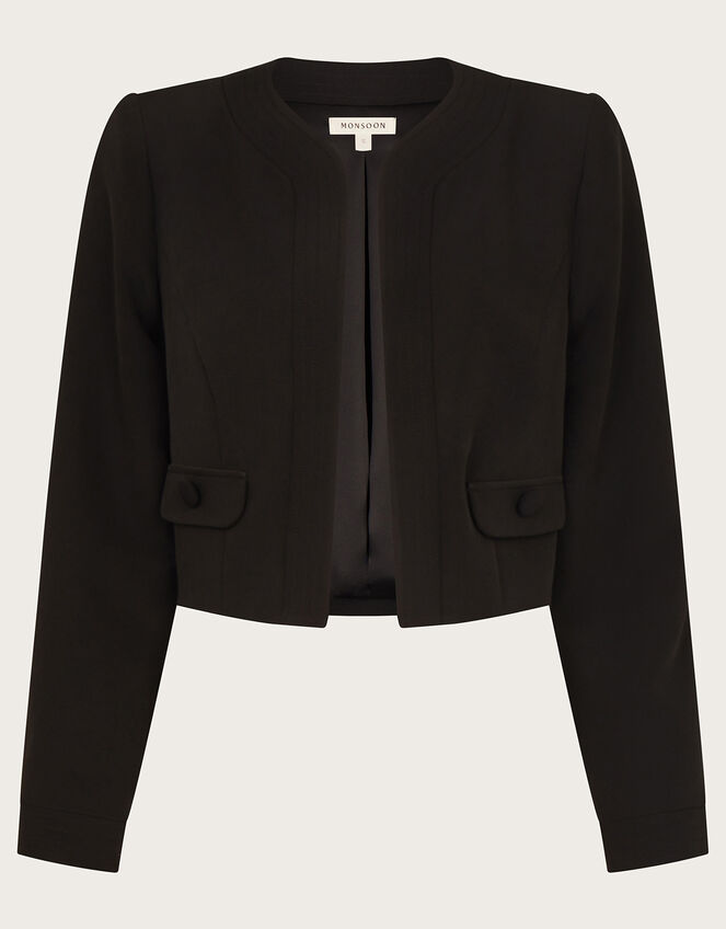 Briar Cropped Jacket, Black (BLACK), large