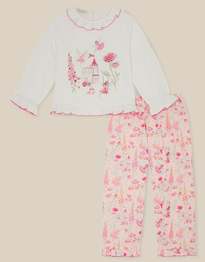 Fairy Garden Long Pyjama Set, Pink (PINK), large