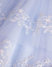 Natalia Floral Embroidered Dress, Blue (BLUE), large