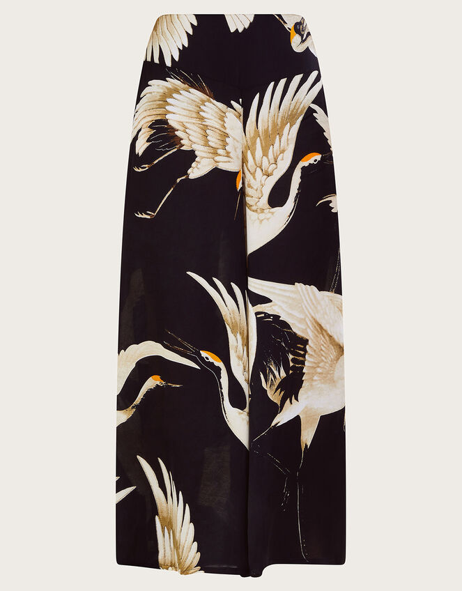 One Hundred Stars Stork Print Trousers, Black (BLACK), large