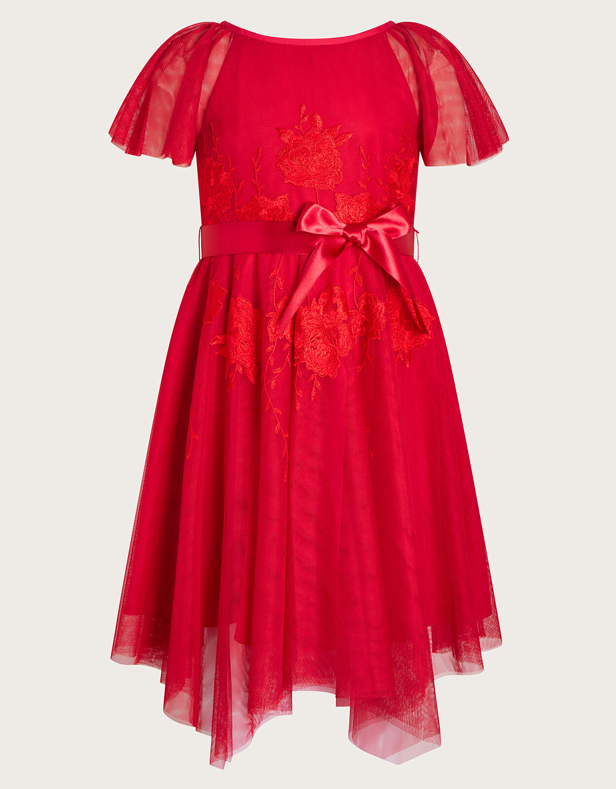 Monsoon girls red dress sale