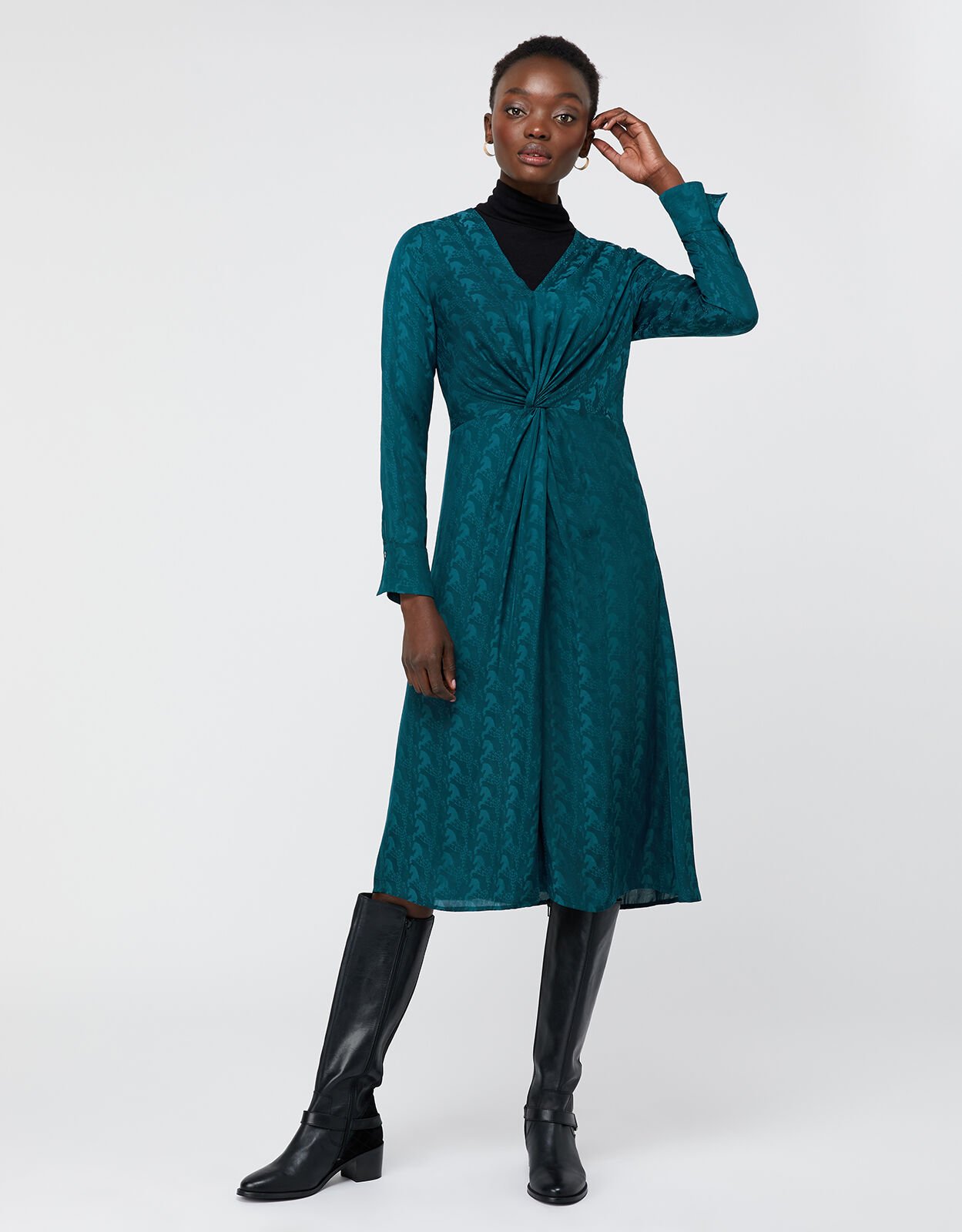 Monsoon cheap jacquard dress