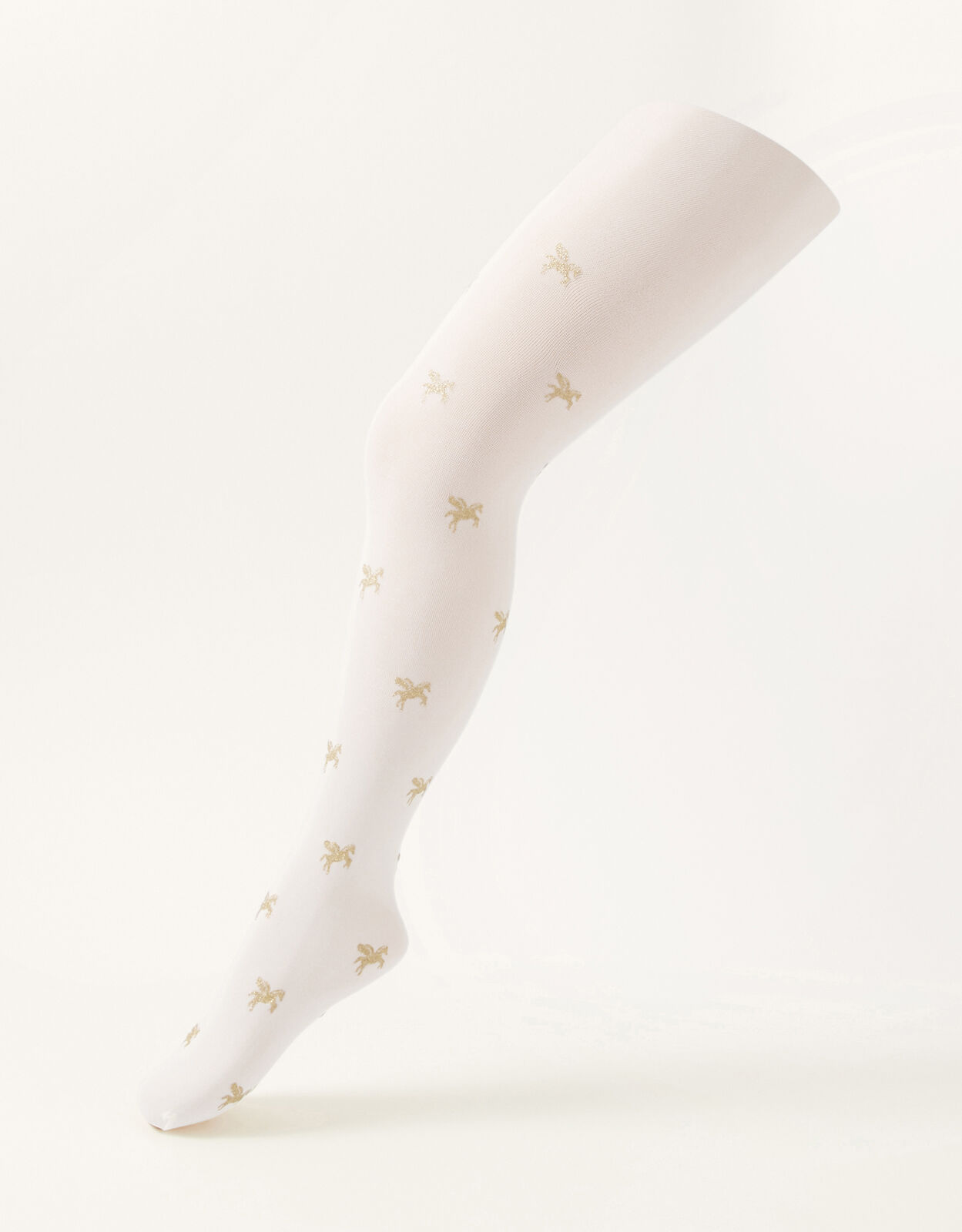 Glitter Unicorn Tights Ivory Accessories Monsoon UK
