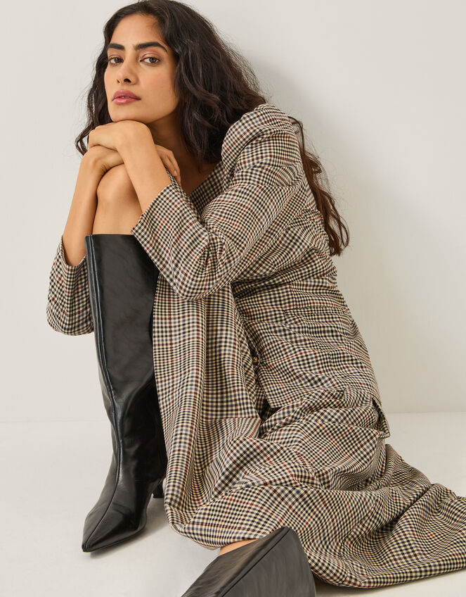 Carmen Check Print Jacket, Natural (NATURAL), large