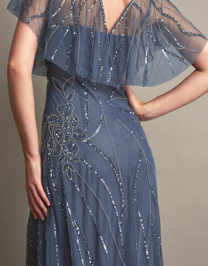 Sienna Embellished Maxi Dress, Blue (DARK BLUE), large