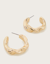 Molten Twist Hoop Earrings, , large