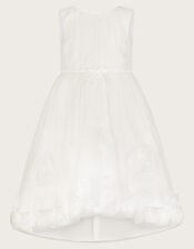 Josie 3D Rosette Dress, Ivory (IVORY), large