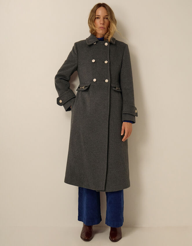 Faye Wool Blend Double Breasted Coat