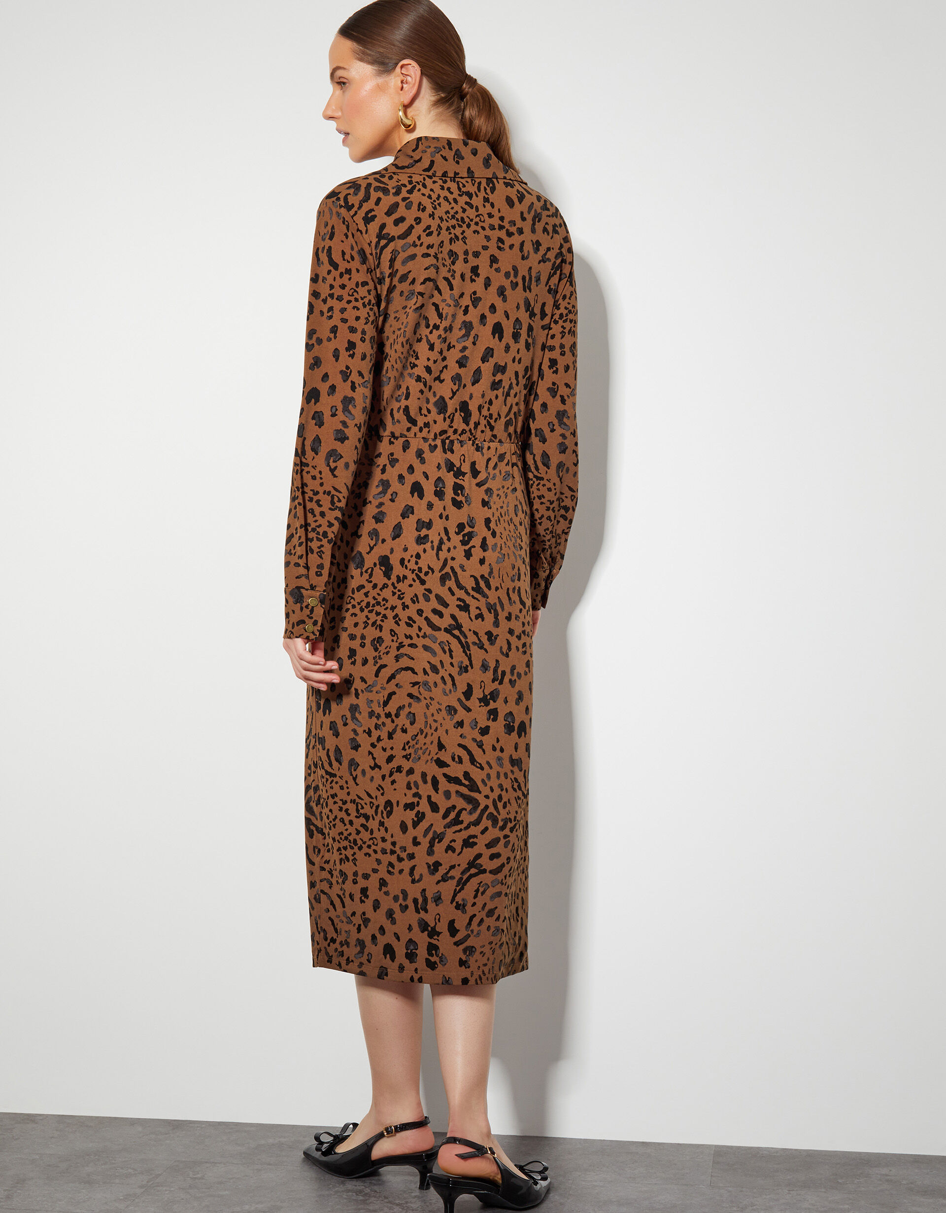 Monsoon leopard print dress outlet