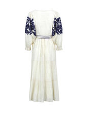 East Dolly Embroidered Dress, Natural (NEUTRAL), large