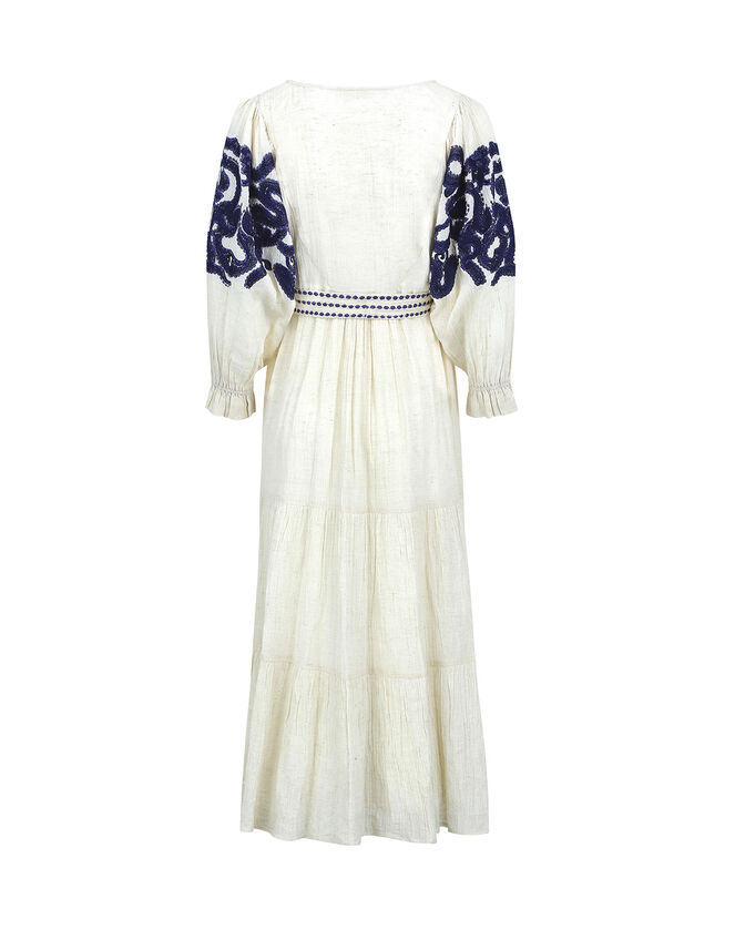 East Dolly Embroidered Dress, Natural (NEUTRAL), large
