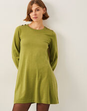 Susie Mini Jumper Dress, Green (OLIVE), large